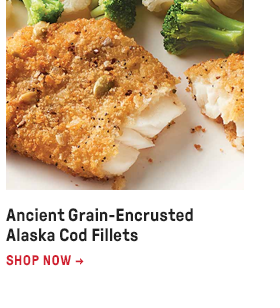 Ancient Grain-Encrusted Alaska Cod Fillets