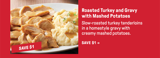 Roasted Turkey and Gravy with Mashed Potatoes