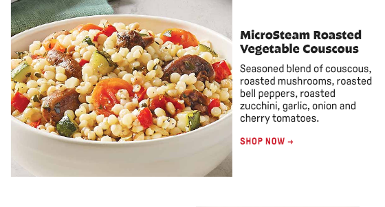 MicroSteam Roasted Vegetable Couscous