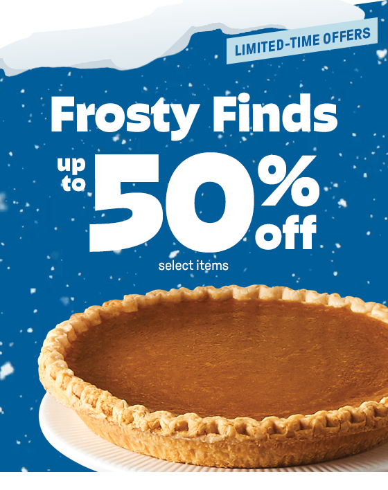 Frosty Finds upto 50% off select items