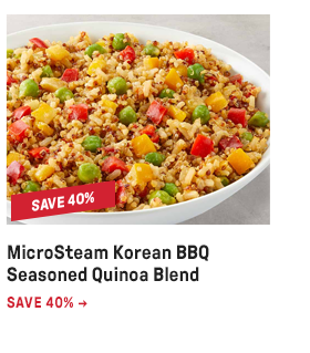 MicroSteam Korean BBQ Seasoned Quinoa Blend