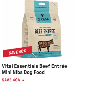 Vital Essentials Beef Entrée Mini Nibs Dog Food