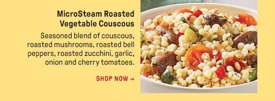 MicroSteam Roasted Vegetable Couscous