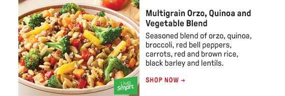 Multigrain Orzo, Quinoa and Vegetable Blend