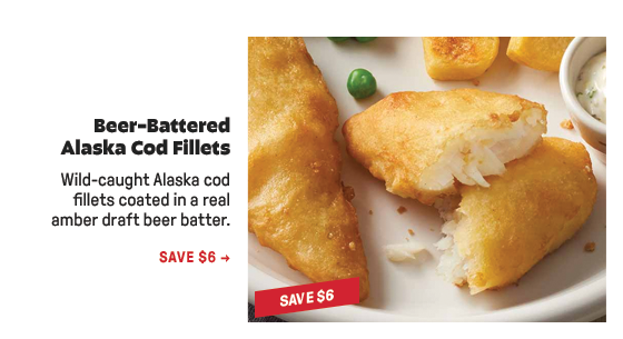 Beer-Battered Alaska Cod Fillets