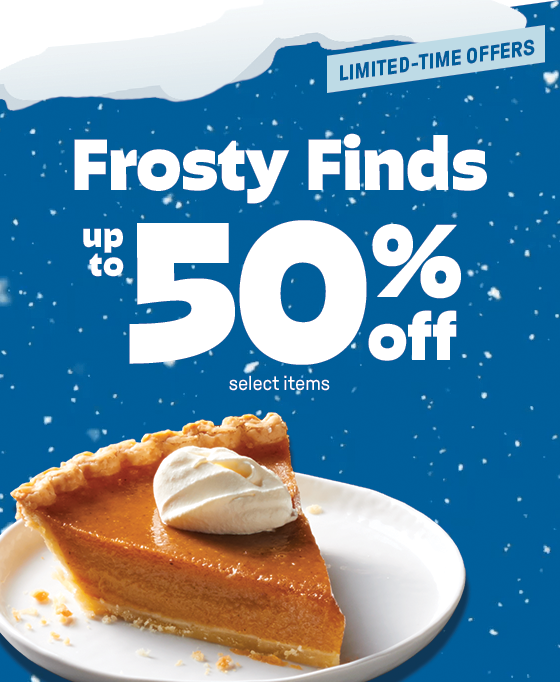 Frosty Finds upto 50% off select items