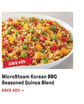 MicroSteam Korean BBQ Seasoned Quinoa Blend