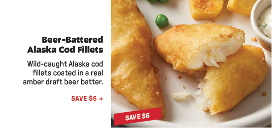 Beer-Battered Alaska Cod Fillets