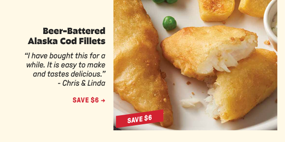 Beer-Battered Alaska Cod Fillets