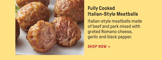 Fully Cooked Italian-Style Meatballs