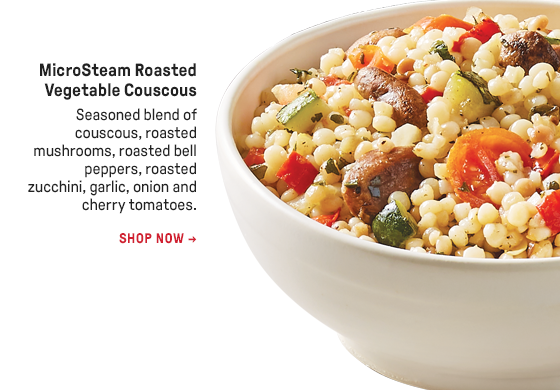 MicroSteam Roasted Vegetable Couscous