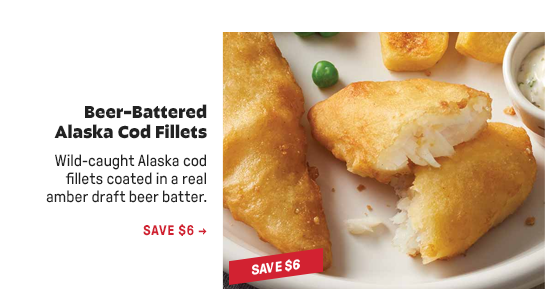 Beer-Battered Alaska Cod Fillets