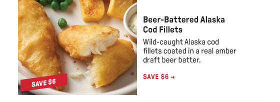 Beer-Battered Alaska Cod Fillets