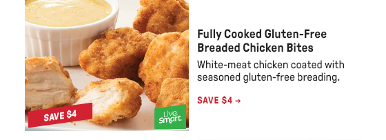 Fully Cooked Gluten-Free Breaded Chicken Bites