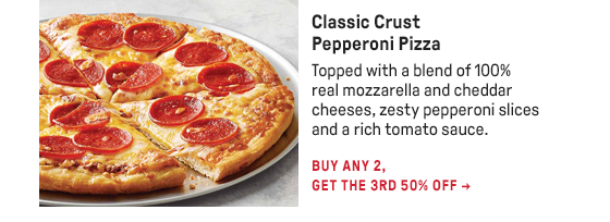 Classic Crust Pepperoni Pizza