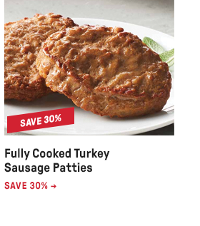 Fully Cooked Turkey Sausage Patties