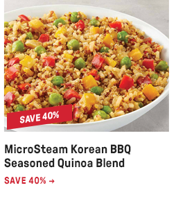 MicroSteam Korean BBQ Seasoned Quinoa Blend