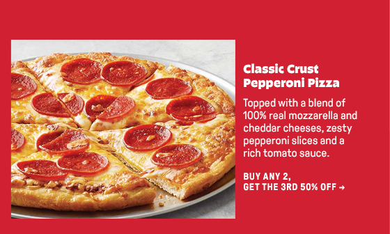 Classic Crust Pepperoni Pizza