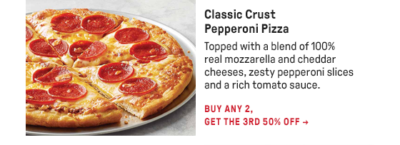 Classic Crust Pepperoni Pizza