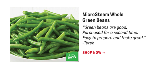 MicroSteam Whole Green Beans