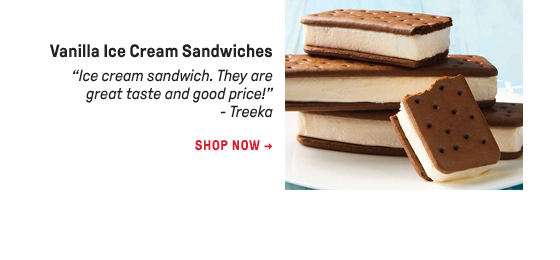 Vanilla Ice Cream Sandwiches