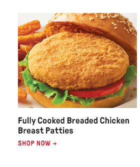 Fully Cooked Breaded Chicken Breast Patties