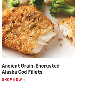 Ancient Grain-Encrusted Alaska Cod Fillets