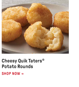 Cheesy Quik Taters® Potato Rounds