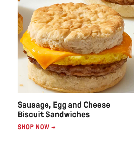 Sausage, Egg and Cheese Biscuit Sandwiches