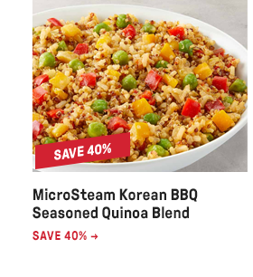 MicroSteam Korean BBQ Seasoned Quinoa Blend