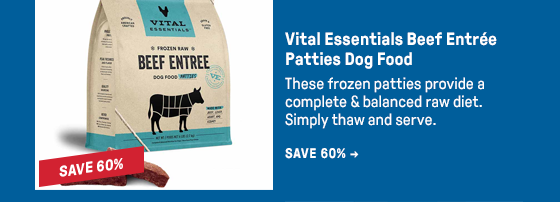 Vital Essentials Beef Entrée Patties Dog Food