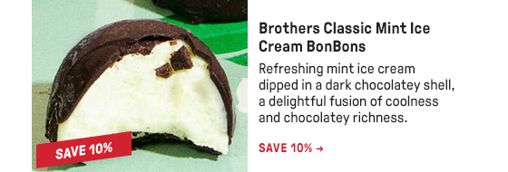 Brothers Classic Mint Ice Cream BonBons