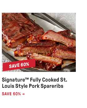 Signature™ Fully Cooked St. Louis Style Pork Spareribs