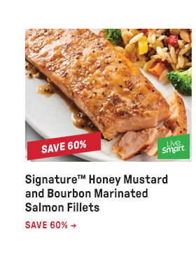 Signature™ Honey Mustard and Bourbon Marinated Salmon Fillets