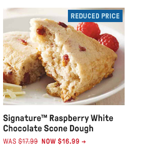 Signature™ Raspberry White Chocolate Scone Dough