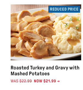 Roasted Turkey and Gravy with Mashed Potatoes