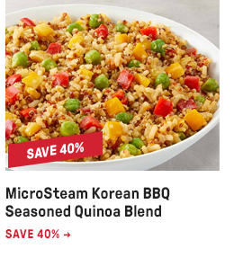 MicroSteam Korean BBQ Seasoned Quinoa Blend