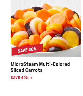 MicroSteam Multi-Colored Sliced Carrots