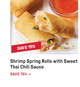 Shrimp Spring Rolls with Sweet Thai Chili Sauce