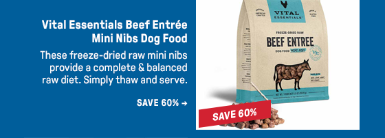 Vital Essentials Beef Entrée Mini Nibs Dog Food