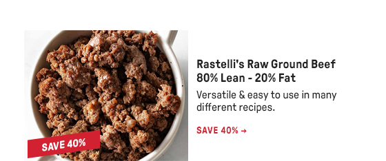 Rastelli's Raw Ground Beef 80% Lean - 20% Fat