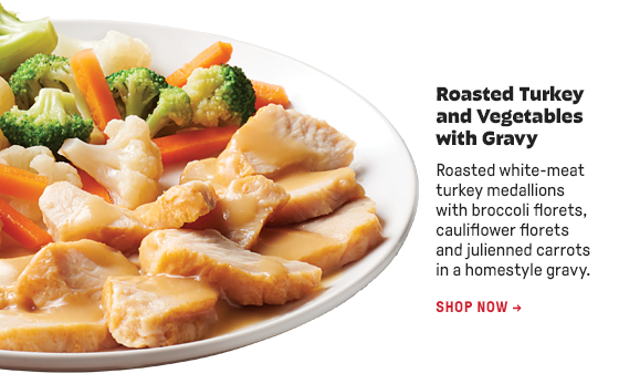 Roasted Turkey and Vegetables with Gravy