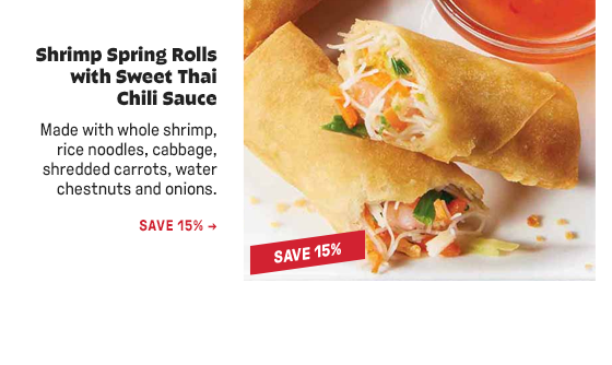 Shrimp Spring Rolls with Sweet Thai Chili Sauce