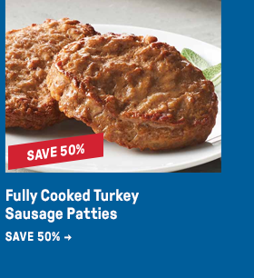 Fully Cooked Turkey Sausage Patties