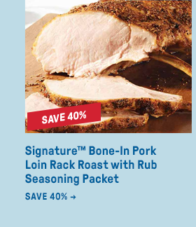 Signature™ Bone-In Pork Loin Rack Roast with Rub Seasoning Packet