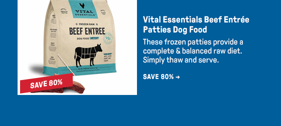 Vital Essentials Beef Entrée Patties Dog Food