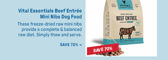 Vital Essentials Beef Entrée Mini Nibs Dog Food