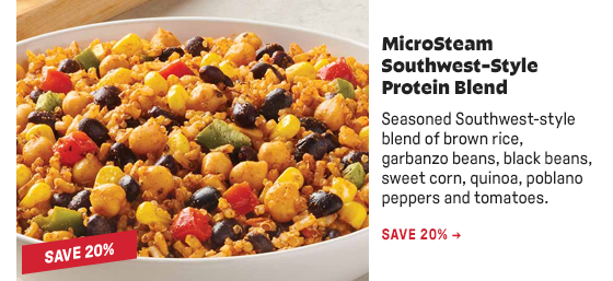 MicroSteam Southwest-Style Protein Blend