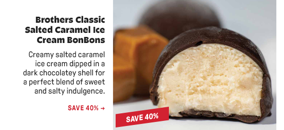 Brothers Classic Salted Caramel Ice Cream BonBons