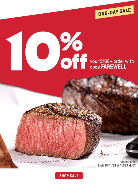 10% off your $100+ order with code FAREWELL